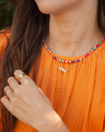 Load image into Gallery viewer, Stoned Love Necklace in Gold