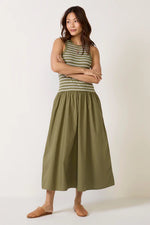 Load image into Gallery viewer, Romina Tank Dress in Kale
