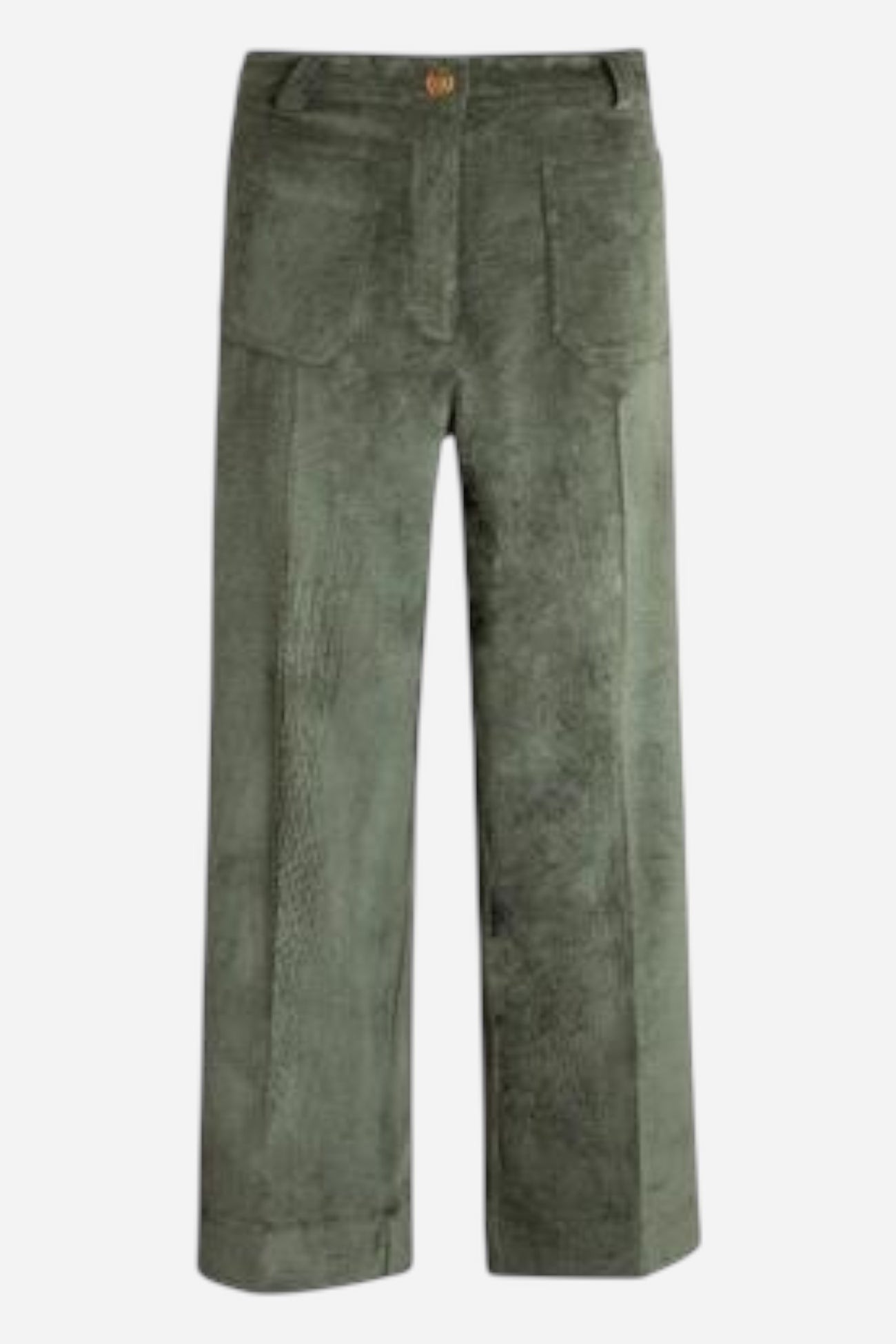 Dorin Corduroy Straight Trouser in Pana Hunter Green