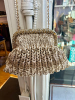 Load image into Gallery viewer, Sis Clutch in Gold/Cream
