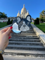 Load image into Gallery viewer, Hand-painted Frenchie Dog Compact Mirror
