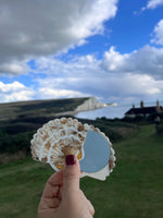 Load image into Gallery viewer, Hand-painted Seashell Compact Mirror
