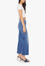 Load image into Gallery viewer, The Mid Rise Rambler Zip Ankle Fray in Dugout Doobies
