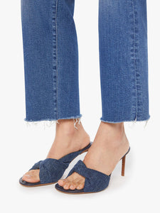 The Mid Rise Rambler Zip Ankle Fray in Dugout Doobies