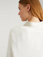 Load image into Gallery viewer, Emma Cotton Shaker Sweater in Chalk
