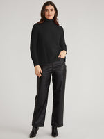 Load image into Gallery viewer, Stella Shaker Turtleneck in Black
