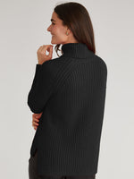 Load image into Gallery viewer, Stella Shaker Turtleneck in Black
