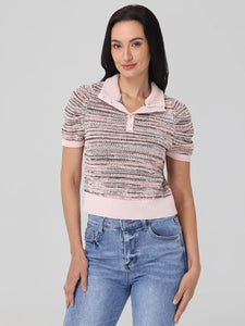 Shelby Ombre Mockneck Sweater in Sand Dollar Multi