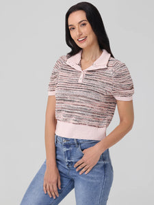 Shelby Ombre Mockneck Sweater in Sand Dollar Multi
