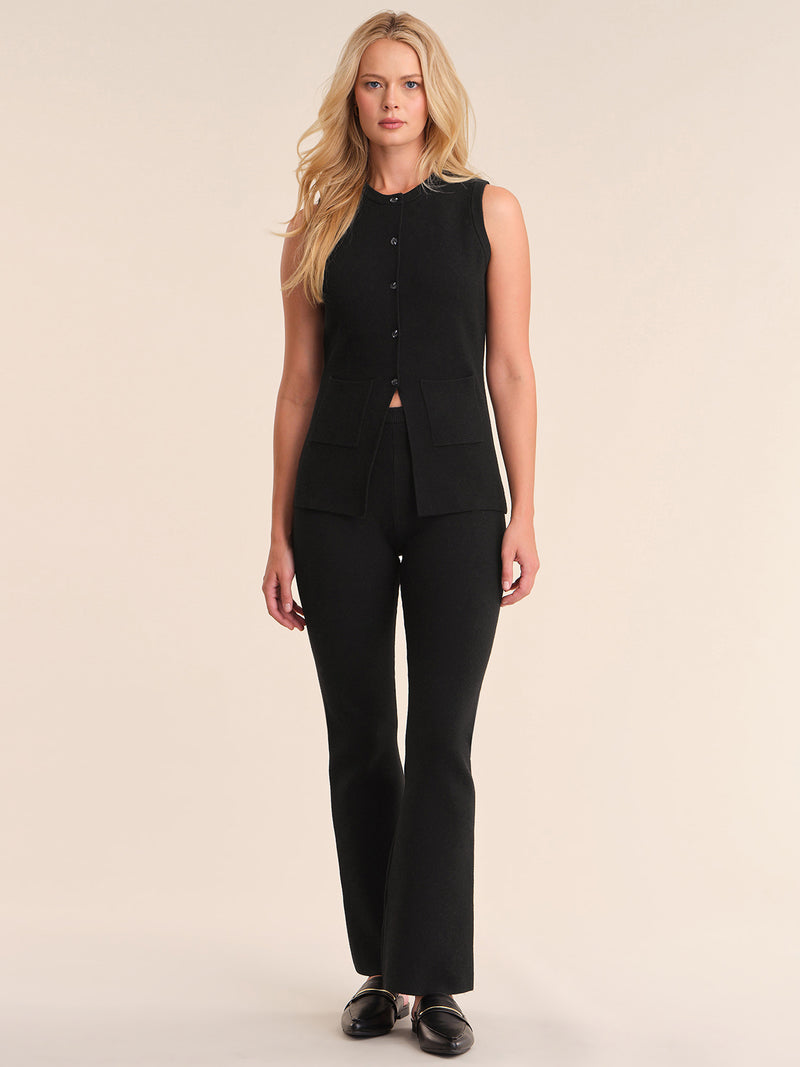 Felicity Structured Vest in Black