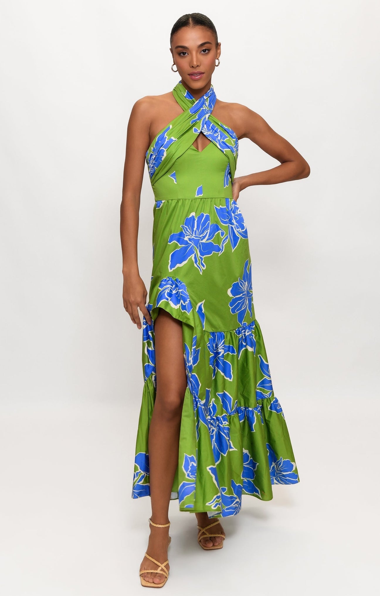 Joslin Maxi Dress in Dramatic Outline Floral