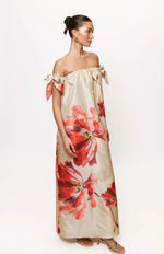 Load image into Gallery viewer, Iris Gown in Taupe Breezy Bloom
