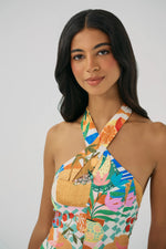Load image into Gallery viewer, Wally Dress in Picnic Park Conversational
