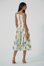 Load image into Gallery viewer, Caterina Dress in Folksy Floral Stripe

