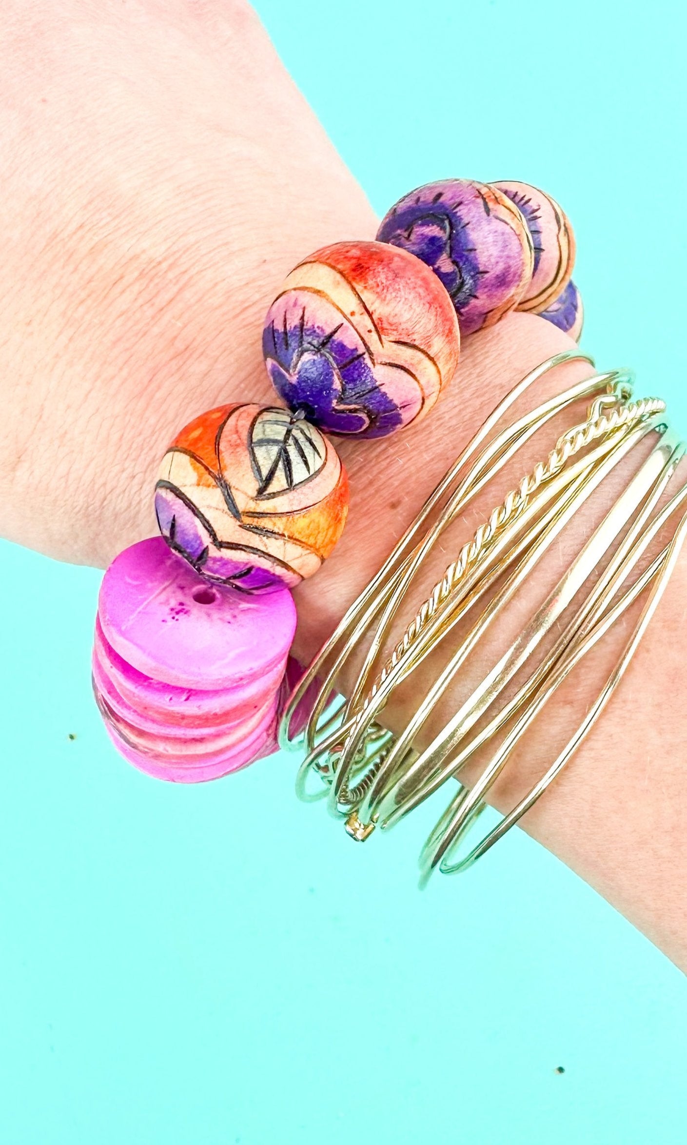 Boho Coconut Bead Bracelet