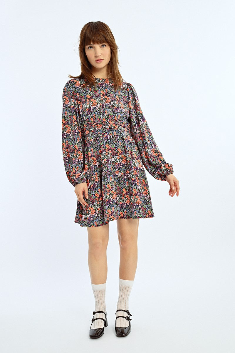 Floral Skater Dress in Multico Ozzy