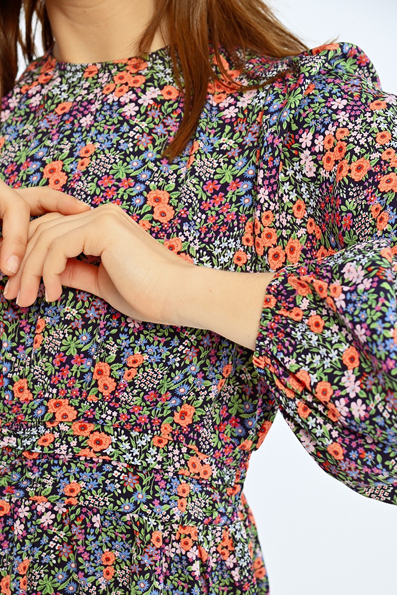 Floral Skater Dress in Multico Ozzy