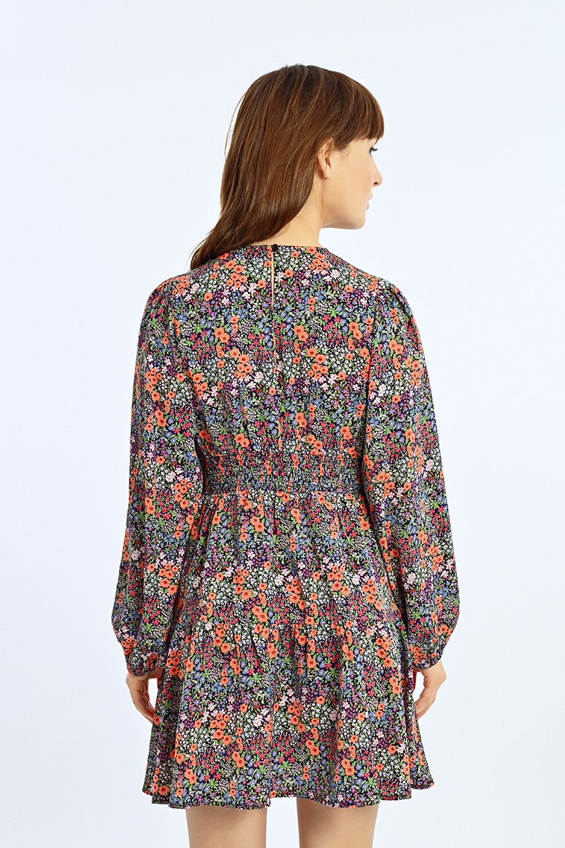 Floral Skater Dress in Multico Ozzy