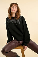 Load image into Gallery viewer, Sequin Sweater in Black
