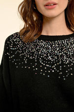 Load image into Gallery viewer, Sequin Sweater in Black
