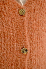 Load image into Gallery viewer, Fuzzy Knit Cardigan Sweater in Terracotta
