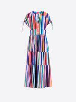 Load image into Gallery viewer, Linda Dress in Multicolor Stripes
