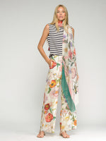 Load image into Gallery viewer, Elena Trouser in Large Multicolor Flowers
