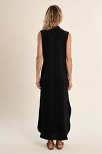 Load image into Gallery viewer, A Line Maxi Sheath Dress in Black
