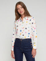 Load image into Gallery viewer, Donia Blouse in Multicolor Stars
