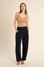 Load image into Gallery viewer, Straight Leg Trousers in Navy
