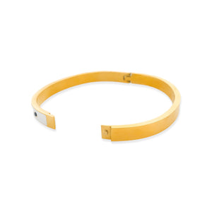 Gold Plated Star Enamel Bangle