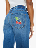 Load image into Gallery viewer, The Dodger Ankle in Green Thumb with Cherries
