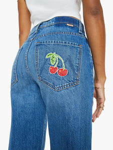 The Dodger Ankle in Green Thumb with Cherries