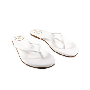 Vivie Slide Sandal in White