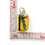 Load image into Gallery viewer, Metrocard Charm on Gold Paperclip Chain
