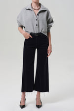 Load image into Gallery viewer, Lyra Wide Leg Crop Corduroy in Navy

