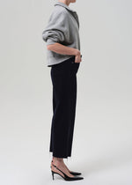 Load image into Gallery viewer, Lyra Wide Leg Crop Corduroy in Navy
