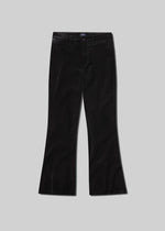 Load image into Gallery viewer, Lilah Flare With Welt Pocket Velvet in Black
