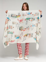 Load image into Gallery viewer, Tropical Fragrance Scarf in Parrot
