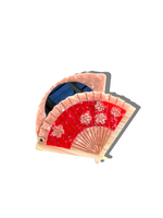 Load image into Gallery viewer, Hand-painted Blossom Fan Compact Mirror
