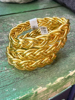 Load image into Gallery viewer, Double Braided Buddhist Temple Bangle in GOLD

