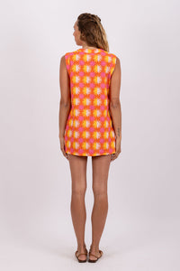 Nadege Short Dress in Yuma Print