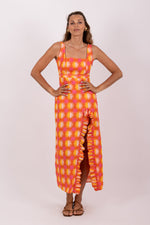 Load image into Gallery viewer, Mirette Long Dress in Yuma Print
