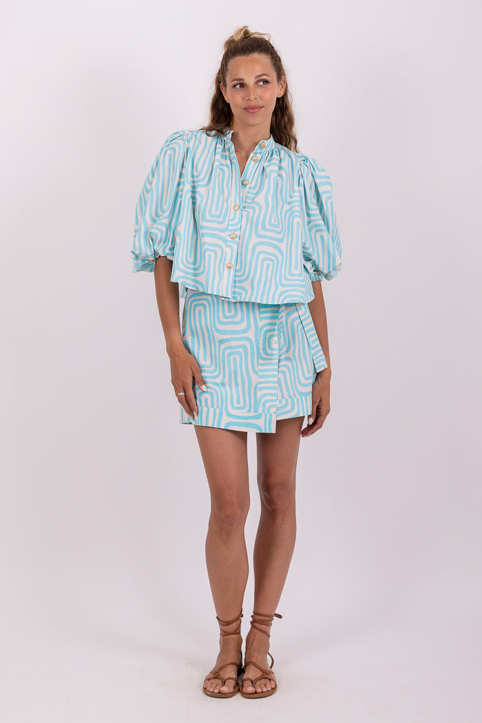 Inaya Blouse in Seychelles Print