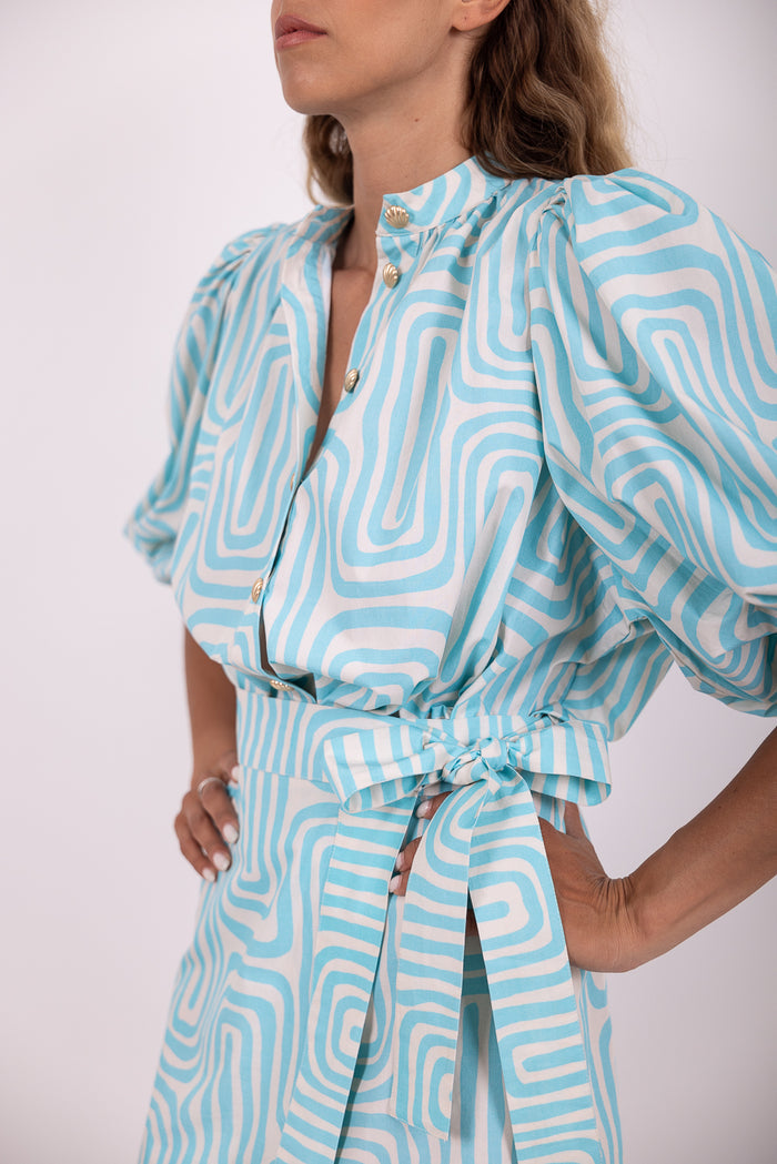 Inaya Blouse in Seychelles Print