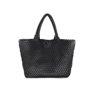 Woven Tote in Black