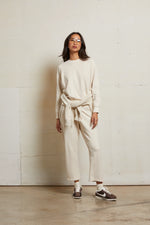 Load image into Gallery viewer, Palmer Beach Fleece Crew Neck Sweatshirt in Sugar
