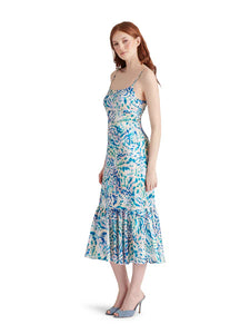 Danni Dress in Blue Coral