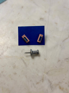 Tiny Clay Stud Earrings in Pink