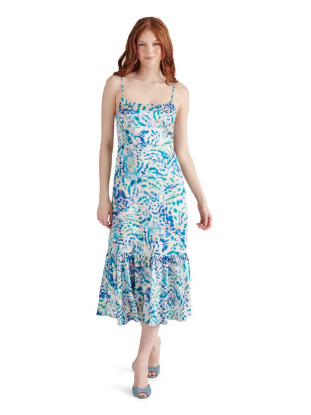 Danni Dress in Blue Coral